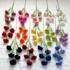 5 cravos artificiais de haste única, flores de seda para decoração de casa e casamento, flores artificiais de haste única para decoração de hotel, flores artificiais de seda