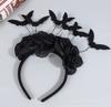 Accesorios para niños, diadema de murciélago mago mágico, diadema de flores para niños, diadema de calabaza araña para niñas, diadema de Halloween, tocados