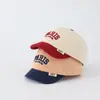 Gorra de béisbol de pana para niños con letra PARIS para otoño e invierno, gorra de béisbol para bebé niño, gorra de béisbol cálida para niña, para exportación