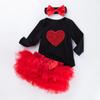 Verão Novo Feminino Infantil Algodão de Alta Qualidade Moda Manga Longa Vestido Tutu Hama Seis Camadas Conjunto 0-2 Anos Roupa Infantil