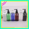 Botella cuadrada de bomba de 200 ml, botella transparente de pico de pato, botella marrón para champú, botella de bomba de clip de 200 ML, botella dispensadora con bomba para loción