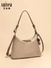 Bolsa de Ombro Axilar Simples de Nylon de Grande Capacidade 2025 Nova Moda High-End Bolsa Dumpling Estilo Preguiçoso Bolsa Tote
