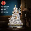 Estátua de bronze totalmente dourada de Vajradharmaprajna para uso interno em casa, estátua de bronze feita à mão de Vajradharmaprajna