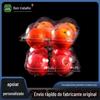 Caixa de embalagem de frutas descartável personalizada Apple Peach Tomato Plástico transparente Caixa de frutas e vegetais Caixa de embalagem de blister PET
