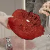 Nueva Entrada Lujo PET Plato de Frutas Pétalo Plato de Fruta Seca para el Hogar Plato de Caramelos Sala de Estar Exquisito Plato de Frutas para Snacks