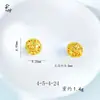 Cuentas Redondas de Paz y Alegría con Agujero para Manualidades de Joyería, Estilo Antiguo Dorado Arena Hueco Chapado en Oro Lujo Ligero Diseño de Copo de Nieve y Hoja