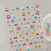 Adesivos Originais de Arte para Unhas Coelhinho Fofo 5D Em relevo Cereja Coelhinho Pequeno Adesivos para Unhas DIY Acessórios Estilo AA