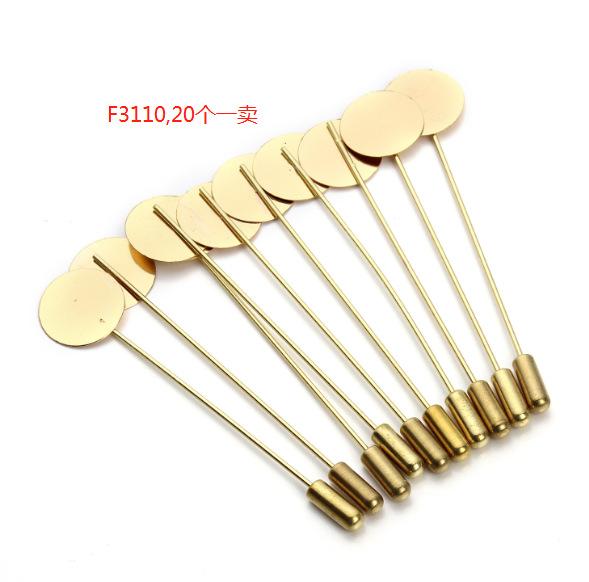 K8106GD00forise 胸针扣，面15mm，总长73