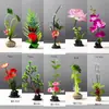 Flores Plateadas, Adornos Pequeños, Flores y Plantas para Decorar Platos, Sashimi, Decoración de Cocina Japonesa, Mariscos en Bandeja Hechos en Hotel