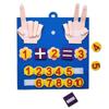 Placa de aprendizado de dedo de feltro transfronteiriça DIY brinquedos educativos de educação infantil expressão facial colagem de cabelo placa de atividades