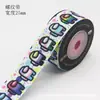 Cinta de Matanza del Lobo Espacial de 25 mm Accesorios Cinta para Empaque de Flores Rosa Material de Moño DIY 10 yardas/Rollo