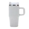 Taza de Coche Transfronteriza de 14oz Incrustada con Diamantes, Termo de Acero Inoxidable 304 con Asa, Taza de Hielo Portátil de Colores Tachonada con Pedrería, Personalizable