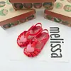 Sandalias Melissa para Niñas Estilo Nuevo 2026 con Punta Cerrada, Diseño Hueco y Correas de Velcro, Zapatos de Playa para Niñas, Zapatos de Cristal Fragantes