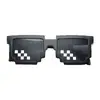 Gafas Divertidas de Mosaico para Estudiantes, Gafas de Foto de Mosaico, Influencer de Primera Categoría, Gafas de Sol Divertidas Bidimensionales, Gafas Divertidas para Niños