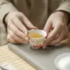 Moji Tudo Fofo Coelho Empilhado Pintado à Mão Caneca de Chá de Cerâmica Casa Cura Quente Caneca para Degustação de Chá Fofo Divertido