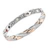 Pulsera de oro para hombre con patrón de serpiente creativo de personalidad europea y americana al por mayor, pulsera de energía magnética de acero inoxidable