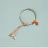 Pulsera de Hilo de Cinco Colores Tejida a Mano para el Festival del Bote del Dragón, un Amuleto de Transformación de Serpiente a Dragón para Hombres y Mujeres, Accesorio de Pulsera de Hilo Rojo