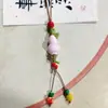 Cordão Fofo Feito à Mão com Contas de Alto Padrão Tema Oceano Brisa do Mar de Verão Estrelas Concha Acessórios Versáteis para Bolsa de Câmera