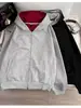 Sudadera con capucha y cremallera de moda y elegante, versátil, adelgazante, para mujer, nueva temporada Primavera 2025, Unisex, Negro
