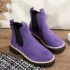 Botas Martin de ante para pareja otoño e invierno botas desierto casual retro de mujer botas de trabajo botas Chelsea cortas zapatos de caña alta para hombre
