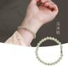 Pulseira de Peixe Koi de Jade Hetian para Mulheres, Pulseira de Contas de Luxo Leve de Nicho, Presente para Namorada ou Melhor Amiga