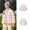 Roupas Infantis Balabala Jaqueta Leve de Penas para Crianças Maiores, Casaco de Moda de Inverno para Meninas e Meninos, Confortável
