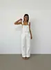 Pantalones de peto vaqueros casuales holgados para mujer con bolsillos, nuevo suministro de comercio exterior de Amazon transfronterizo europeo y americano