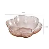 Venta al por mayor directa de fábrica Tazón de fruta de plástico Sensación de lujo ligero Tazón de fruta para el hogar Sala de estar Mesa de café Plato de exhibición de dulces Transparente Multicolor