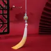 Suporte de Flores Imitação Jade Dongling Fivela Ping'an Franja de Borla Estilo Antigo Acessório de Botão de Pressão Qipao Marcador de Página Pingente Borla Fabricante Atacado