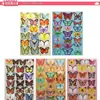 Borboleta Estéreo 3D Preto e Branco 18 Peças Adesivo de Parede Borboleta Simulada Borboleta Decorativa de Quarto