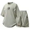Nuevos Shorts de Verano para Hombre, Camisetas de Manga Corta de Verano para Jóvenes Hombres, Conjuntos Deportivos, Sensación de Lujo Ligero y Gama Alta