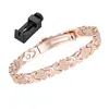Pulsera Magnética de Venta Caliente Transfronteriza para Hombres y Mujeres, Trébol de Cuatro Hojas Desmontable con Pedrería, Patrón de Dragón, Pulsera Magnética de Energía Cruzada