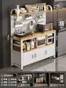 Estante de Almacenamiento para Cocina Multifuncional de Piso para el Hogar Contra la Pared Encimera Estante de Almacenamiento para Horno de Microondas Ollas y Sartenes Aparador Gabinete
