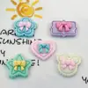 Lazo de color amor estrella de cinco puntas flor de ciruelo clip de burbuja para el pelo cuerda para el pelo pinza de agarre accesorios de resina de crema DIY