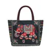 Bolsa de Mão para Mulheres, Bolsa de Maternidade, Bolsa Tote com Estampa Dupla Face, Bolsa Feminina para Sair, Bolsa de Armazenamento, Estilo Chinês Artístico