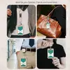 Portatarjeta de identificación retráctil giratorio para Amazon con luz UV, estampado de leopardo marrón, portatarjeta de identificación de trabajo con cordón, en stock para venta al por mayor