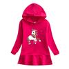 Unicórnio pônei estampado crianças camisola com capuz saia das meninas saia babado algodão manga comprida vestido cross-border fornecimento transfronteiriço