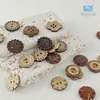 Botones Naturales de Coco Materiales Hechos a Mano para Manualidades Botones Decorativos para Camisa Suéter Accesorios para el Cabello Bolsas de Tela Hechas a Mano Accesorios