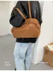 Bolso Boston de Cuero Suave para Mujer 2026 Otoño/Invierno Estilo Row Bolso de Hombro Único para Viaje Diario Bolso de Hombro de Moda Versátil