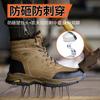 Zapatos de Protección Laboral de Invierno Zapatos de Algodón para Hombre Resistentes a Golpes Resistentes a Pinchazos Cabeza de Acero de Plástico Aislados Zapatos de Seguridad Forrados de Felpa Antideslizantes Resistentes al Fuego Resistentes a Flores Anti-quemaduras