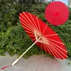 Sombrilla de aceite y papel roja estilo antiguo protección solar accesorio para sombrilla sombrilla para actuación de danza boda sombrilla roja especial para desfile de moda cheongsam