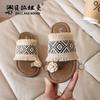 Sandalias de Pescador Estilo Étnico de Comercio Exterior sin Cierre Verano 2026 Nueva Moda Chanclas Tejidas para Exteriores para Niñas