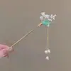 Acessórios de Cabelo Hanfu Estilo Antigo, Grampos de Cabelo Versáteis de Liga Metálica com Franjas Retrô, Enfeites para Coques, Grampos de Cabelo Estilo Chinês Novo para Atacado