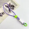 Cordón para Teléfono Móvil Ajustable de Doble Extremo Diagonal Tejido a Mano Combinación de Colores Correa Exterior Cuerda para Teléfono Móvil