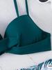 Novo Maiô Europeu e Americano de Duas Peças para Mulheres 2026, Moda Praia Sexy de Secagem Rápida, Conjunto Biquíni Triângulo Push-Up