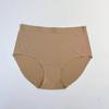 Ropa interior transpirable de malla sin costuras de seda de hielo para mujer, cintura media, cubre caderas, sin costuras, talla grande, de una pieza, de mm de grasa, fino, de verano.