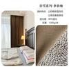 Cortina chenilla color té con leche con patrón de rama de pino 2024 nueva dormitorio sala de estar sombreado moderno simple Shaoxing Keqiao