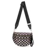 Bolso de Hombro Nuevo para Mujer, Moderno y Versátil, Bolso Cruzado de Gran Capacidad, Bolso Ligero tipo Cáscara Deportiva con Cuadros Oxford