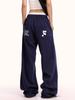 Marca de Moda de Danza Urbana Americana Pantalones Casuales Retro para Hombre Primavera y Otoño Sueltos Rectos Deportivos Sag Pierna Ancha Pantalones Largos