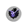 Estilo Gótico Oscuro Europeo Insignia Redonda de Aleación Calavera Gato Negro Halloween Dibujos Animados Estilos Mixtos Accesorios de Broche